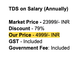 TDS Return Filing (Salary) intermediate